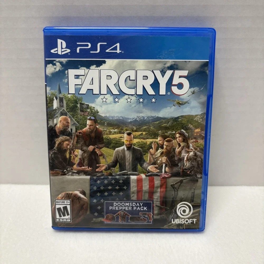 PS4 Game Lot of 5 - Call of Duty Black Ops, Far Cry 5, Battlefield V & 4